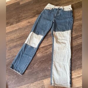 PacSun Light Blue and Dark Blue Denim Jeans